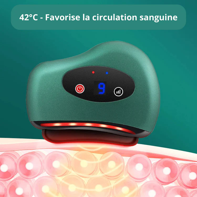 Appareil de massage facial Gua Sha électrique – Soin du visage vibrant